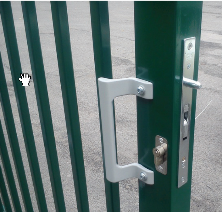 Kolmilanka-aita portit Liukuportti Robusta SC 2000x9000mm RAL6005 Vihreä