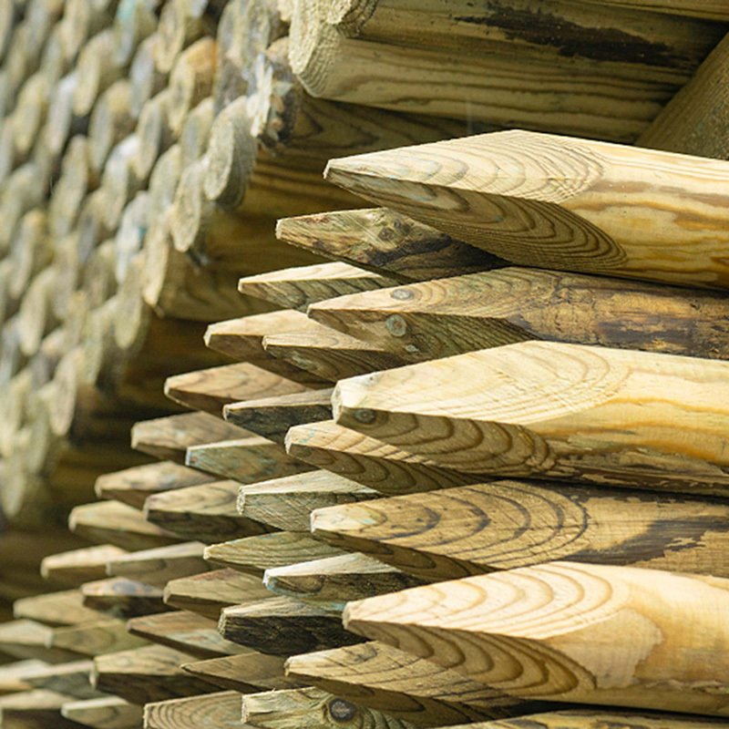 1 - Eläinverkot Puutolppa kyllästetty 100x2500mm FSC 