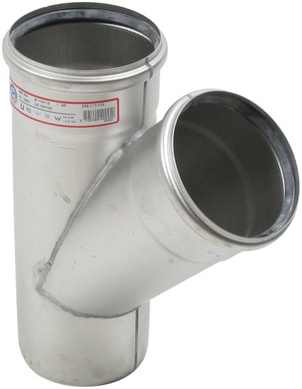 Kiinteistöviemäröinti Haarayhde BLÜCHER 110-110/45° RST AISI304