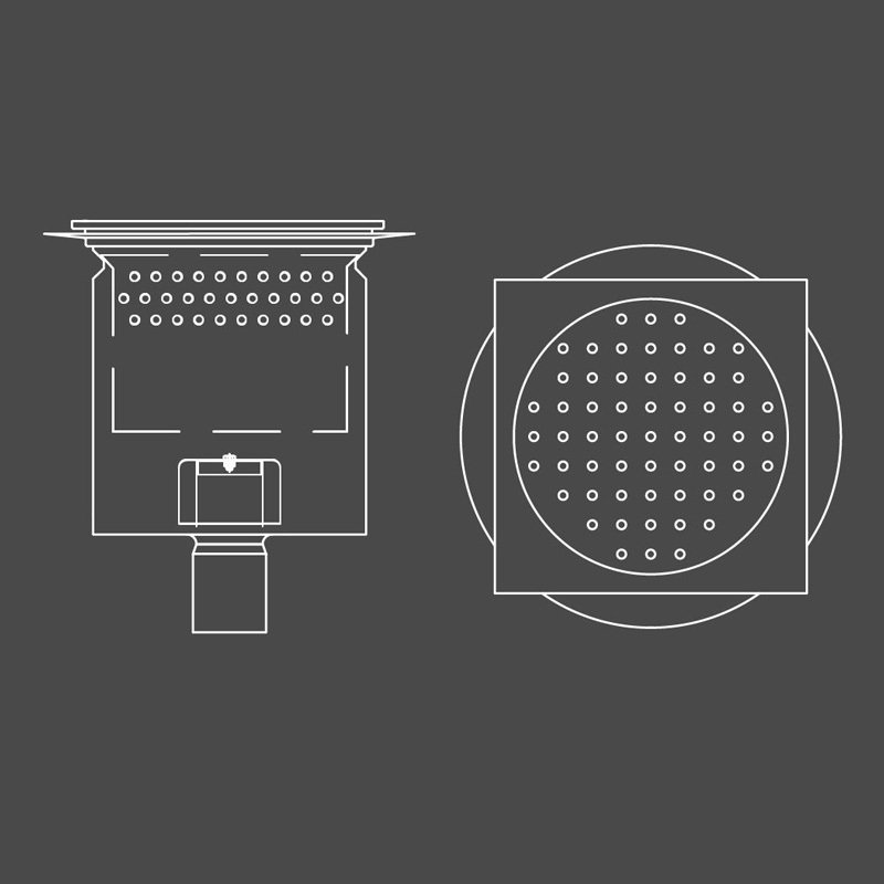 1 - Lattiakaivot Pönttökaivo pysty DN110 RST Laattalattia
