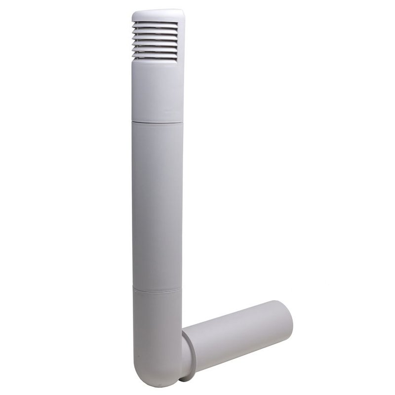 Tuuletusputket Alapohjan tuuletusputki muovi 125mm vaaleanharmaa