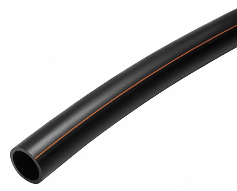 Käyttövesi- ja lämpöjohtoputket Paineputki PE80 50x4.6 PN12.5 ruskea raita 200m