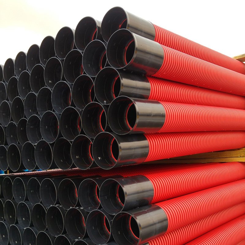 1 - Paineputket Kaapelinsuojaputki tupla 110mm 6000mm tel-a punainen