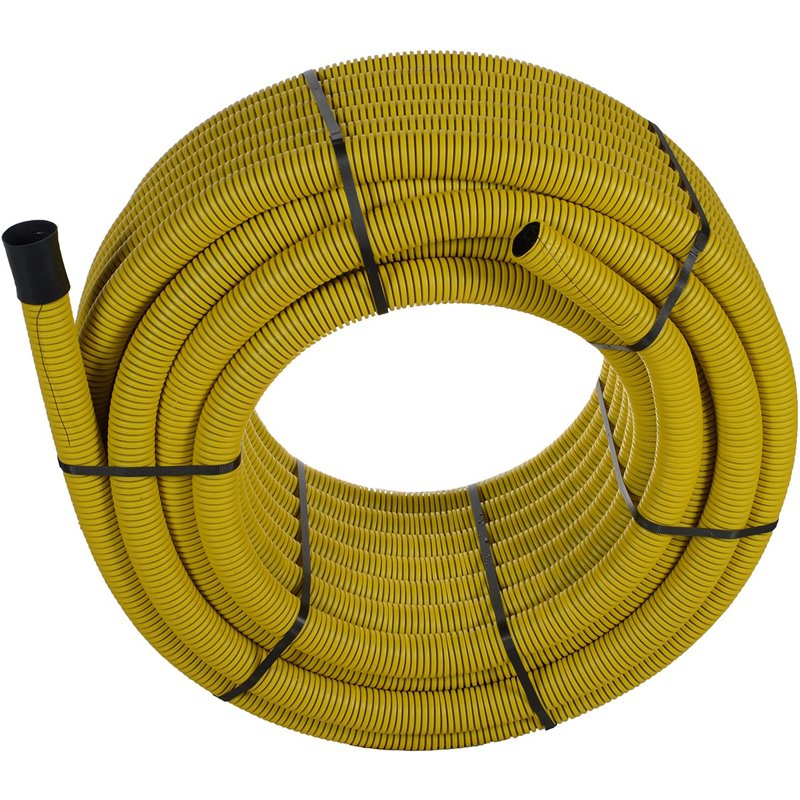 1 - Paineputket Kaapelinsuojaputki tupla 50mm 50m b keltainen Vetonaru