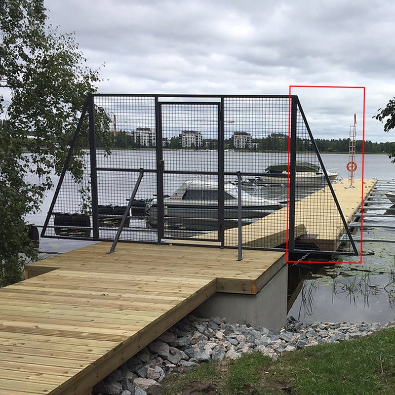 Satamatarvikkeita Laituriportin sivuelementti Kuumasinkitty 2300x1500mm