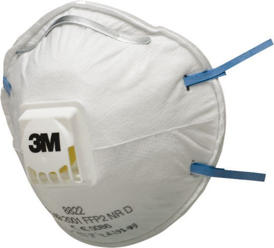 1 - Henkilösuojaimet Hiukkassuojain 3M 8822 FFP2, venttiilimalli 10 kpl