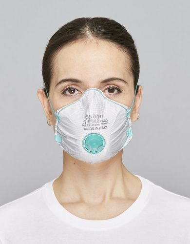 1 - Henkilösuojaimet HIUKKASSUOJAIN BLS 030 Zer0, venttiilimalli 10 kpl