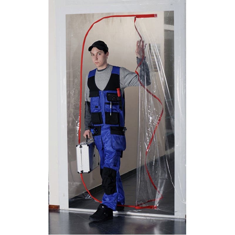 Pölynhallinta Vetoketjuovi-PVC malli C W1,37m x H2,30m