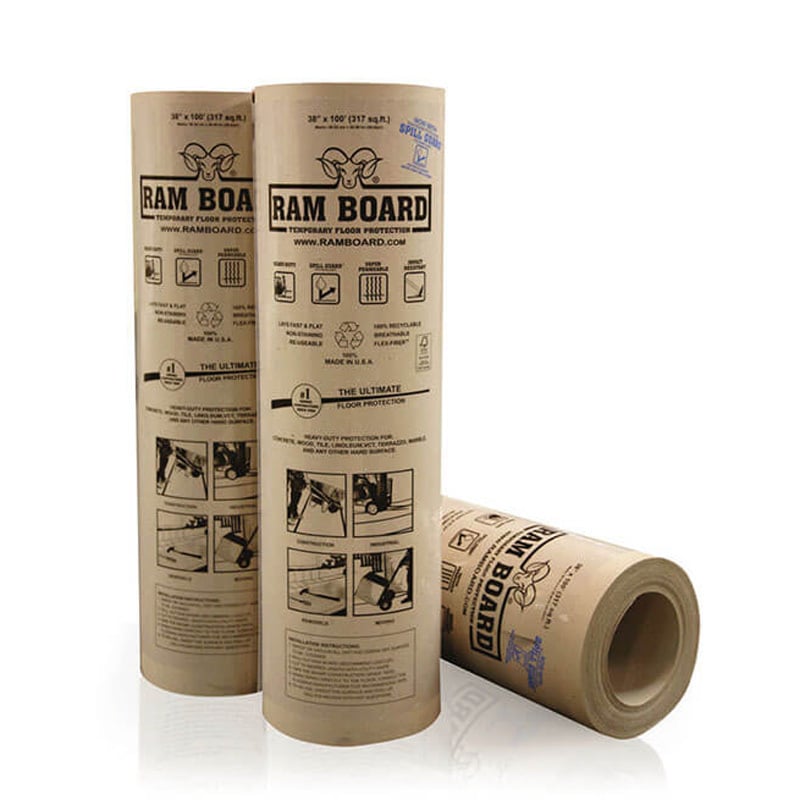 Pölynhallinta Ram Board -lattiasuoja Heavy Duty 30m²