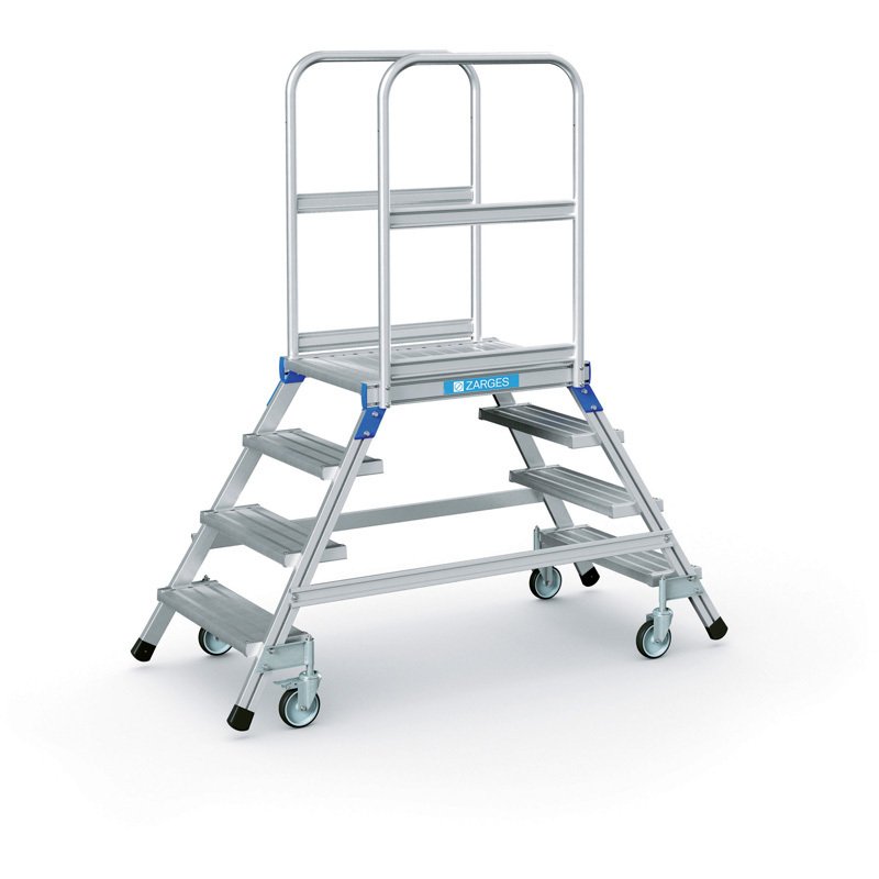 1 - Telineet Huoltotaso, kaksipuolinen Kevytmetalli 2 x 4 tason kork 0,96