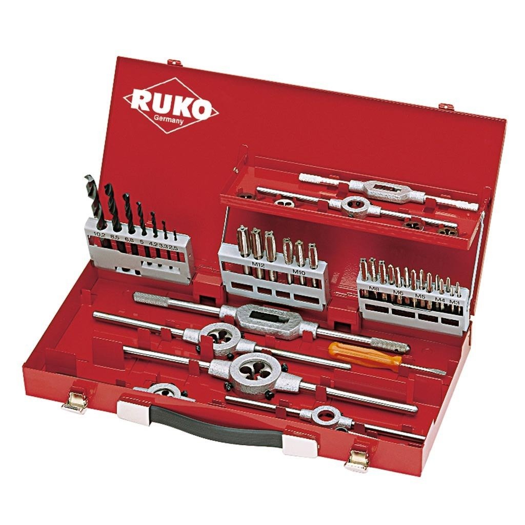 Työkalut RUKO kierretyökalusarja M3-M12 44-os.