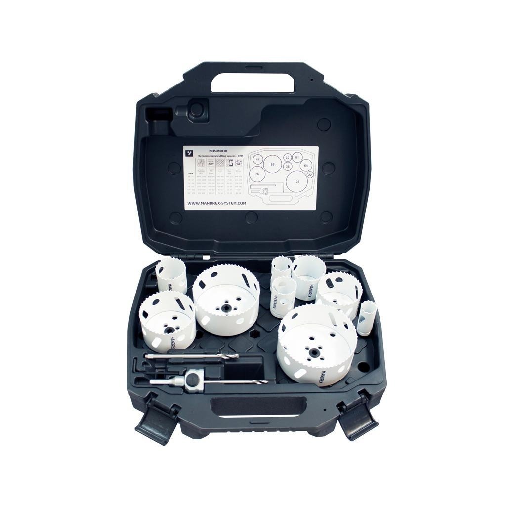 Työkalut MANDREX SpeedXcut 22-105mm reikäsahasarja HSS Co8