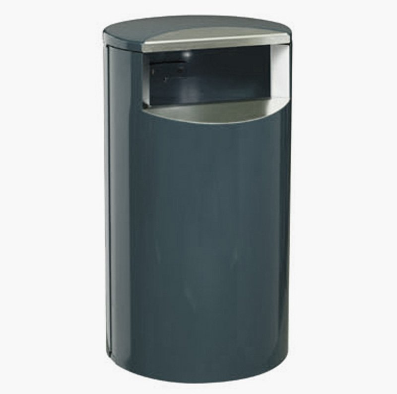 Roskakorit ja hiekka-astiat Roskakori Teräs Harmaa 30 litraa