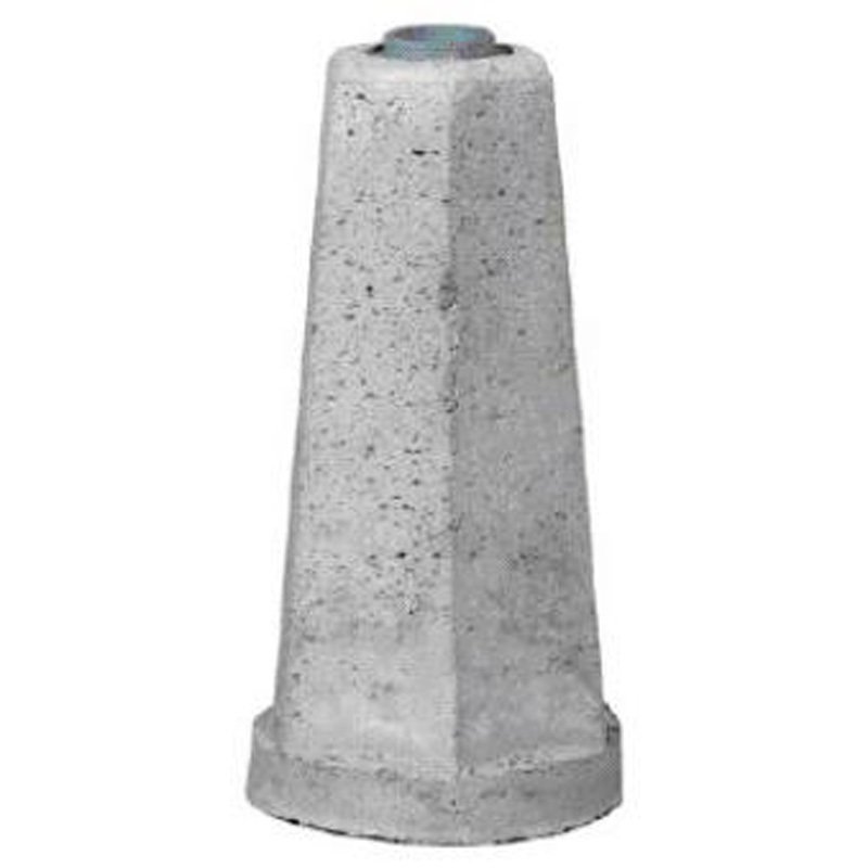 Roskakorit ja hiekka-astiat Betonijalusta upotettava lukitusrenkaalla