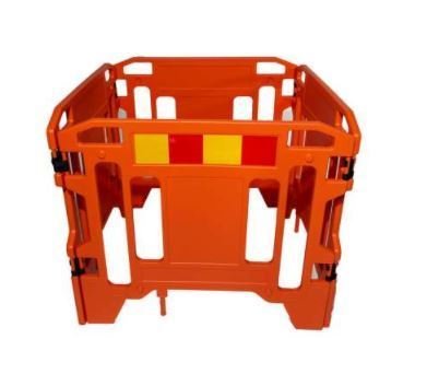 Liikenteenohjaus Muovinen taitettava Kaivannon suoja-aita 1.1x1m