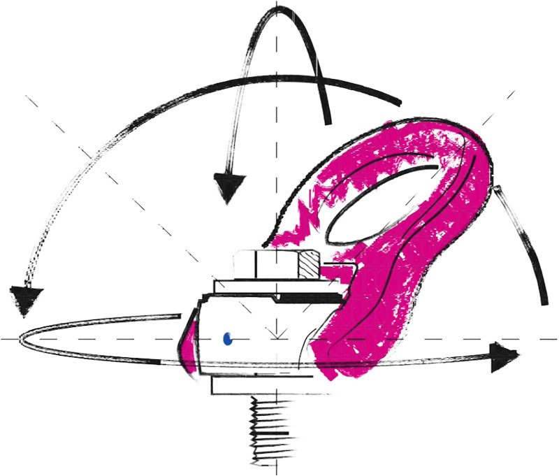 Nostolenkit ja nostosangat Nostokorva ACP 1.35 M12