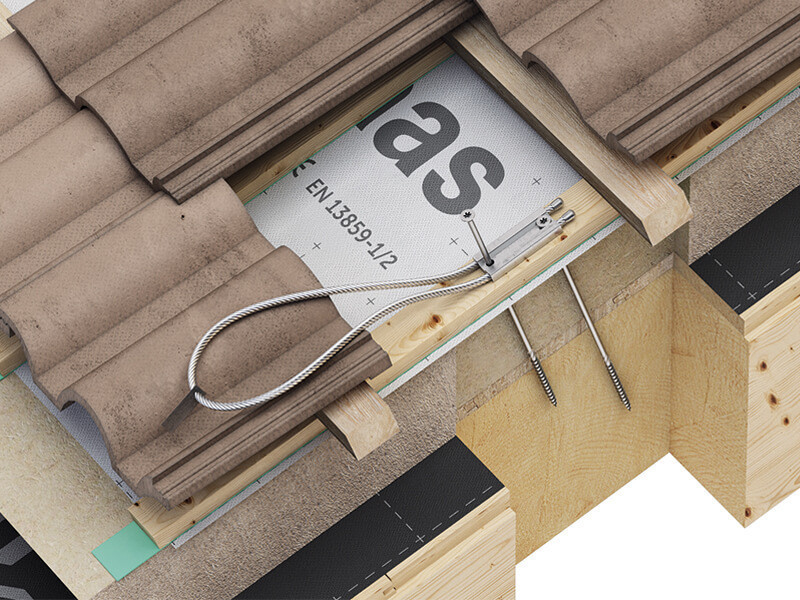 Kattoturva Ankkurointipiste vähäinen maisemavaikutus XL RST/Alumiini