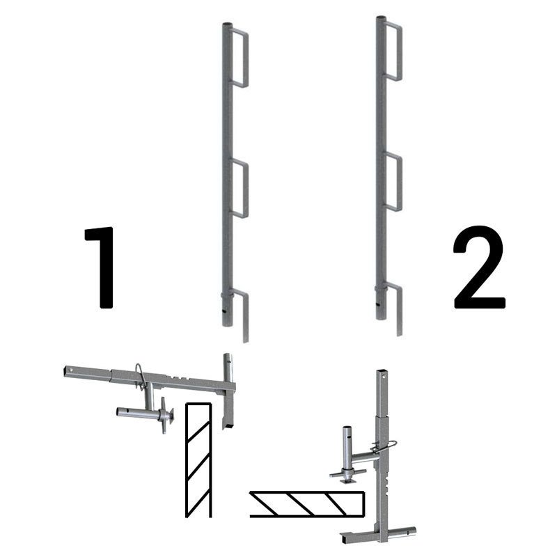 Kattoturva Turvakaide katolle vaaka tai pystykiinnityksellä