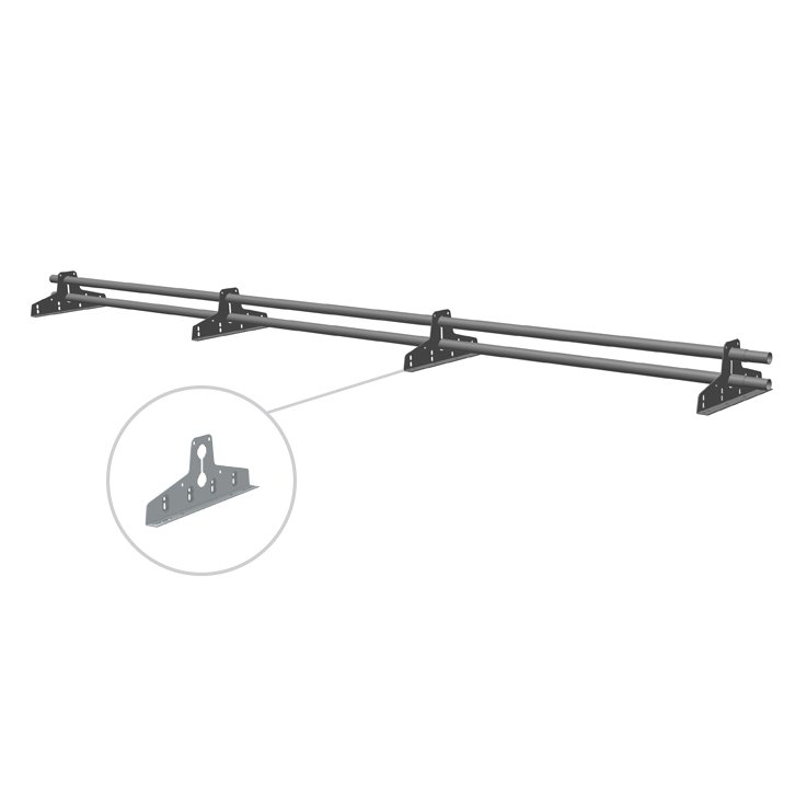 1 - Kattoturva Lumiestepaketti peltikatolle 3 m, sileä ja aaltopelti