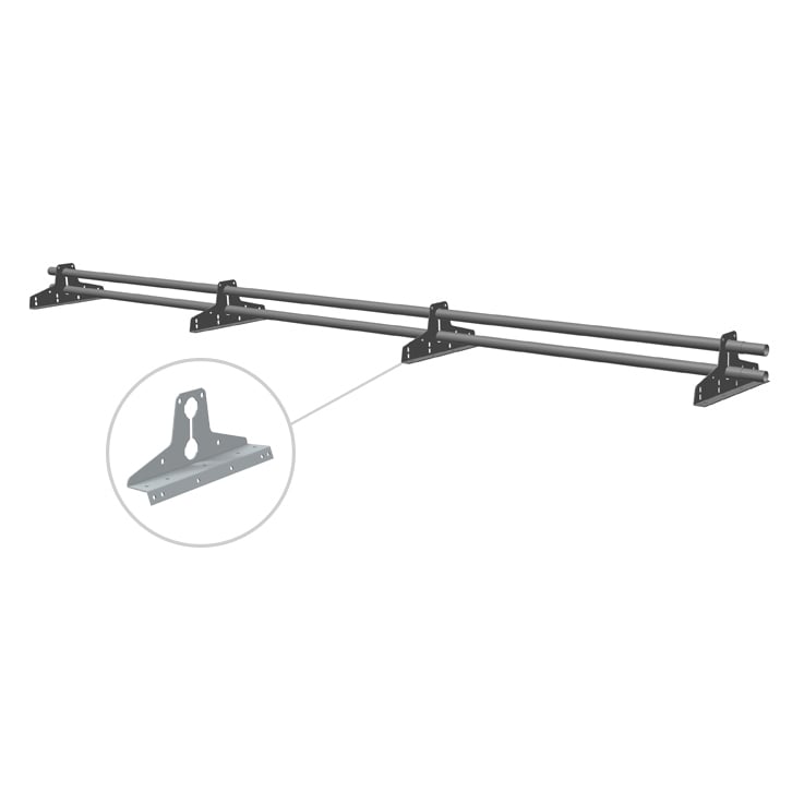 Kattoturva Lumiestepaketti peltikatolle 3 m, kantava profiilipeltikatto