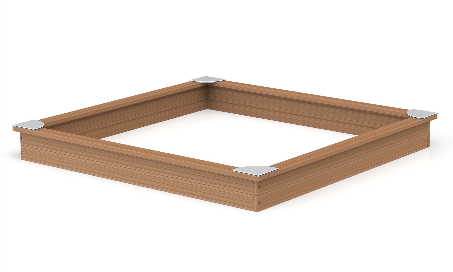 Leikkivälineet Hiekkalaatikko 2,9m x 2,9m kulmapaloilla