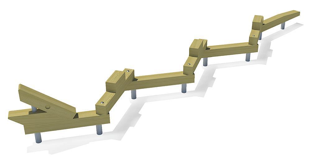 Leikkivälineet Tasapainoreitti Terraserpe