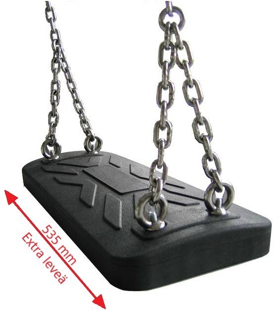 Leikkivälineet Lautaistuin ja ketjut, 6mm sinkitty, Extra leveä