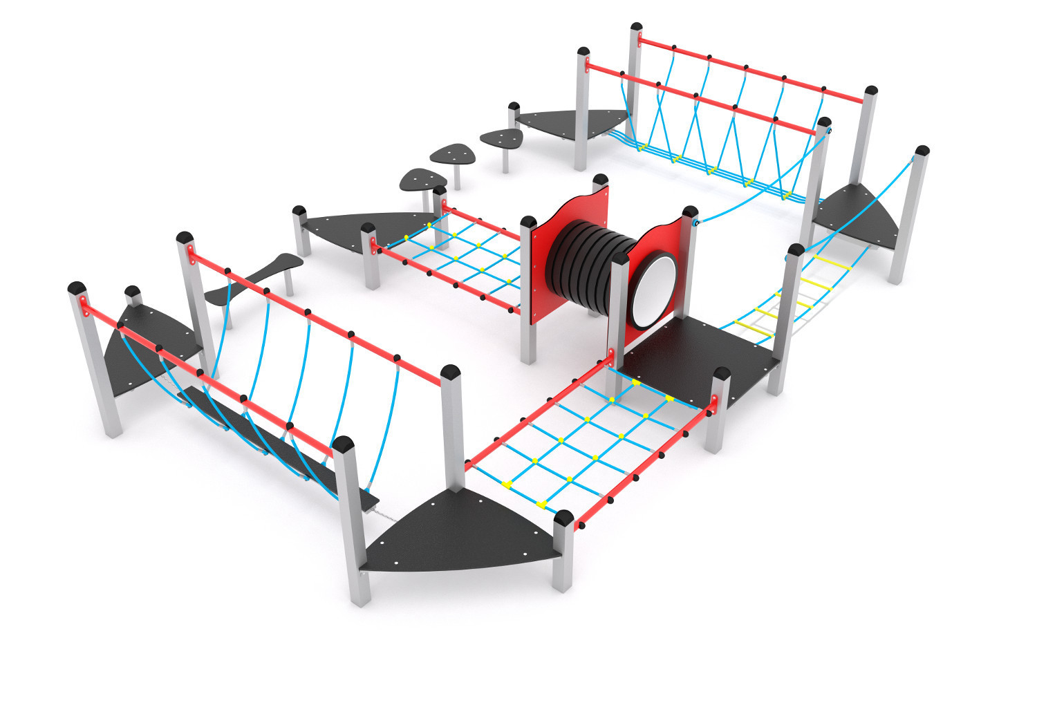 1 - Leikkivälineet Tasapainoilureitti Maxi