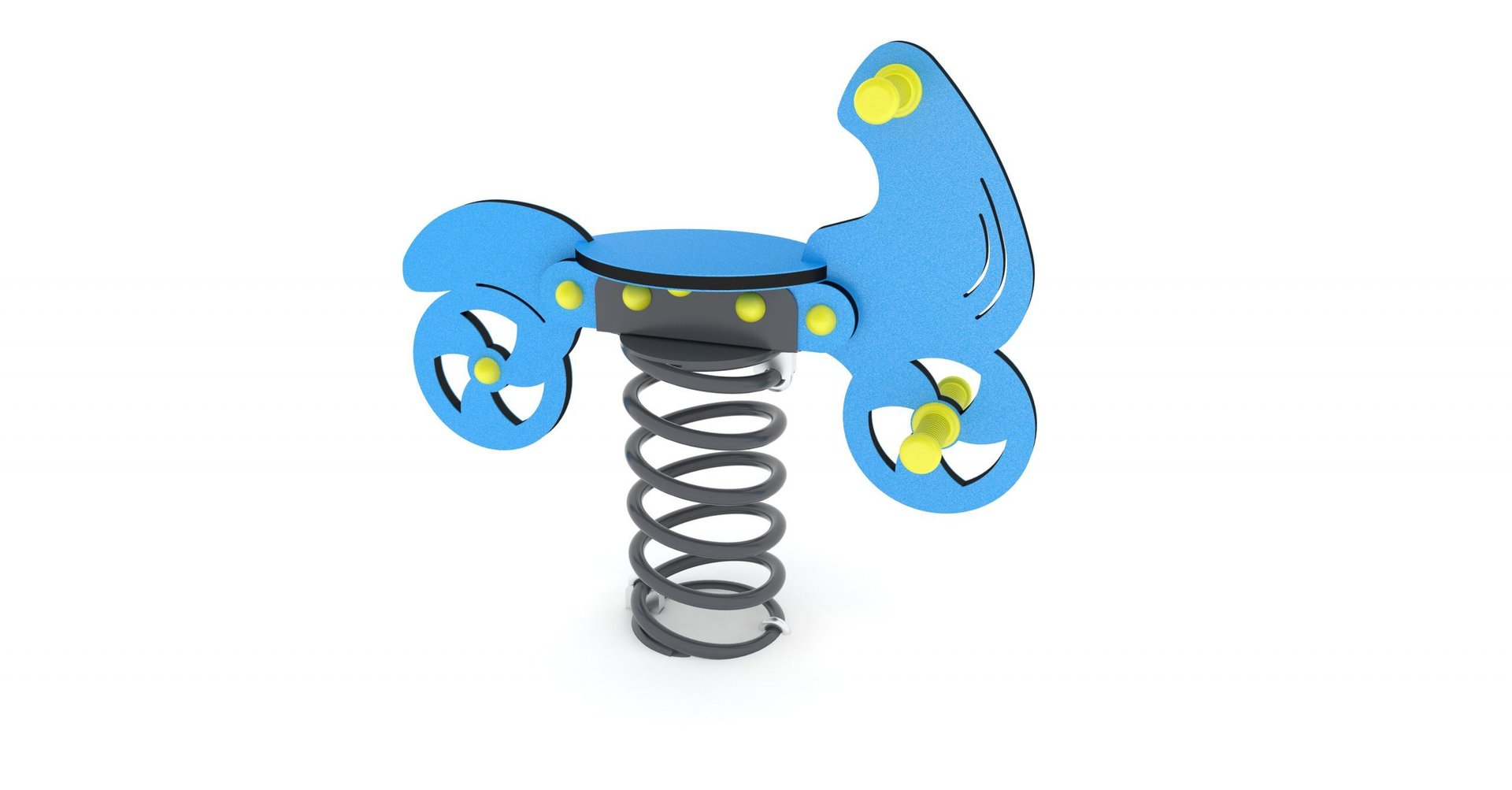 1 - Leikkivälineet Jousikeinu Mopo