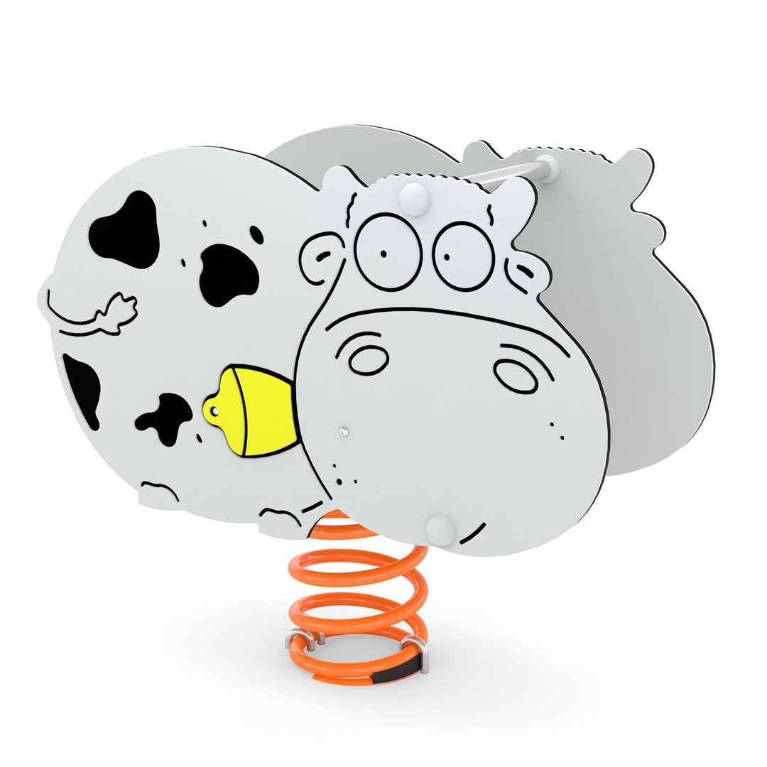 1 - Leikkivälineet Jousikeinu Lehmä