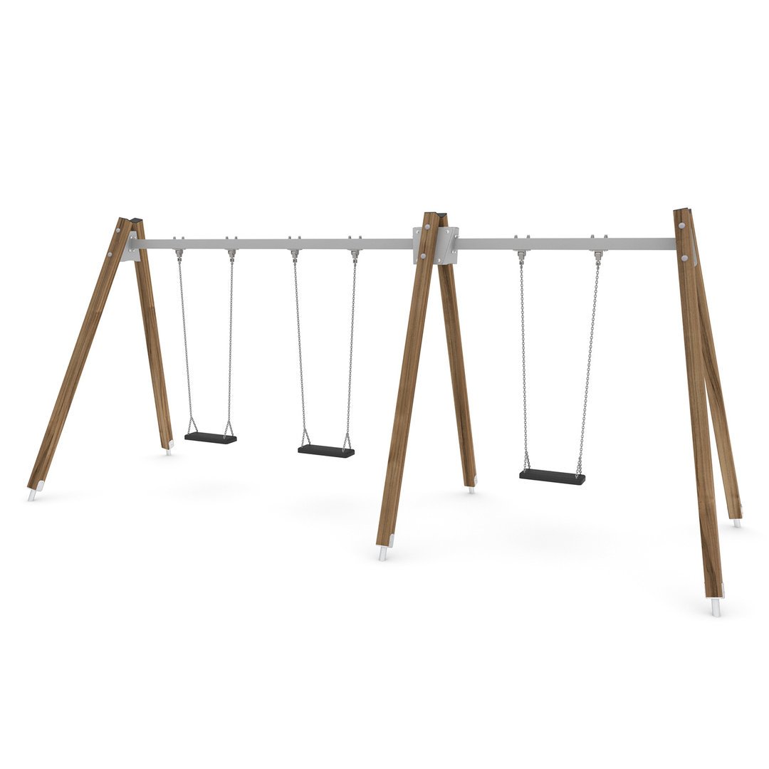 1 - Leikkivälineet Keinurunko kolmelle VWD1491