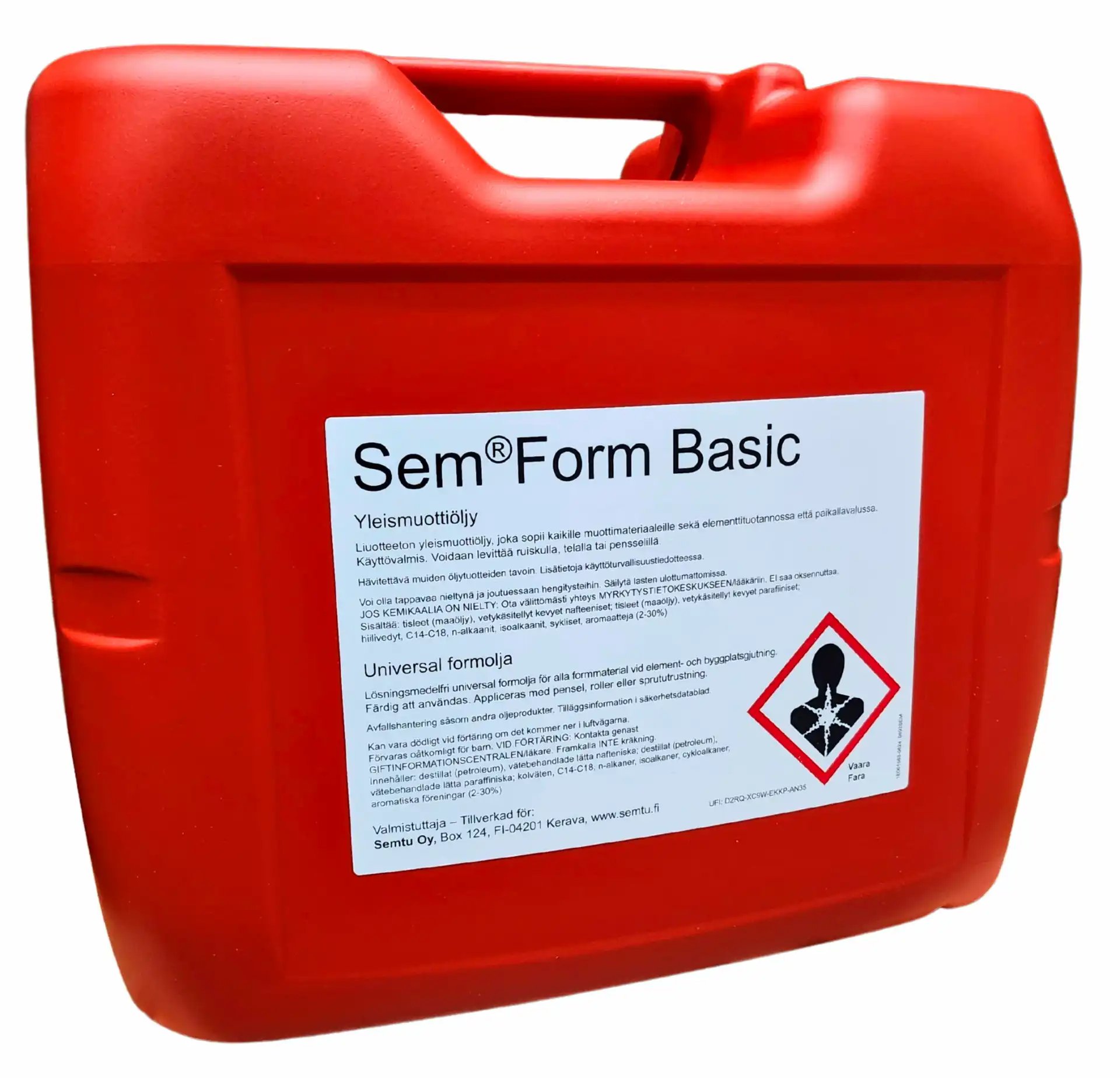 Betonirakentaminen SemForm Easy muottiöljy betonimuotteihin 20l
