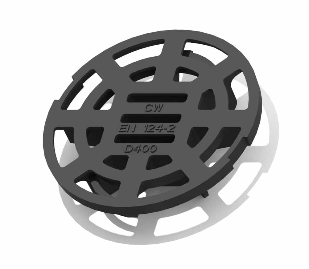 Valurauta kaivonkannet 315 optimoitu lukittuva D400 sadevesikansi