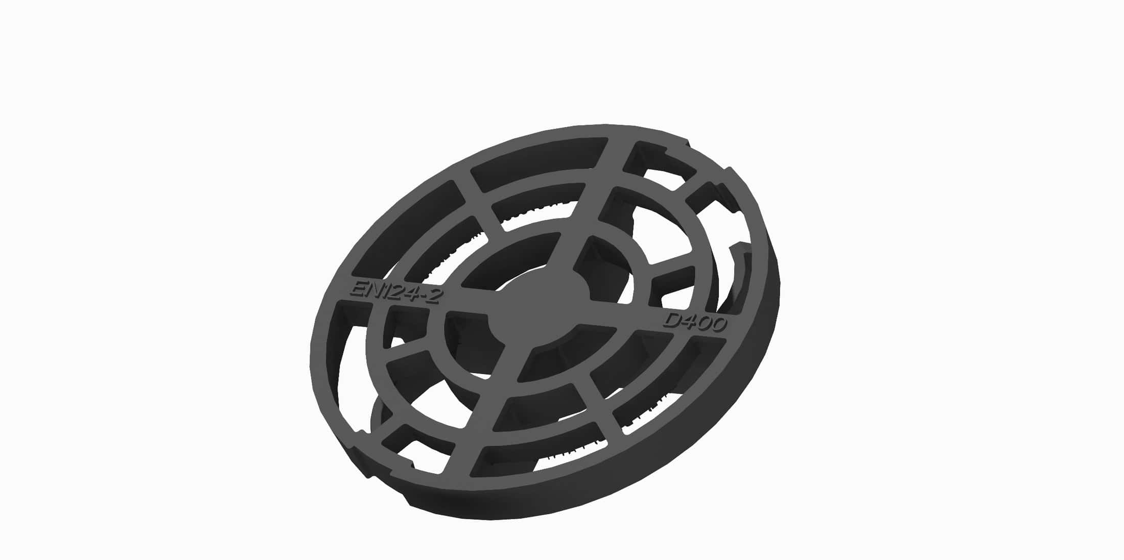 1 - Valurauta kaivonkannet 315 normaali lukittuva D400 sadevesikansi