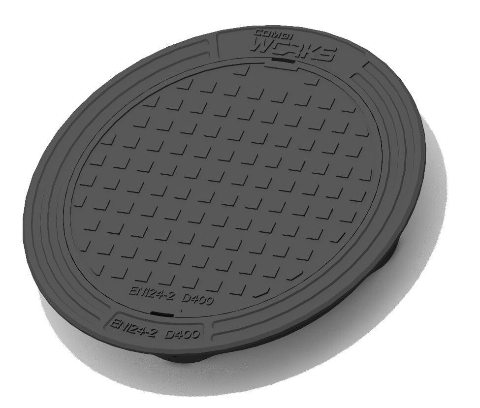 Valurauta kaivonkannet 500 normaali lukittuva D400 kehys ja umpikansi