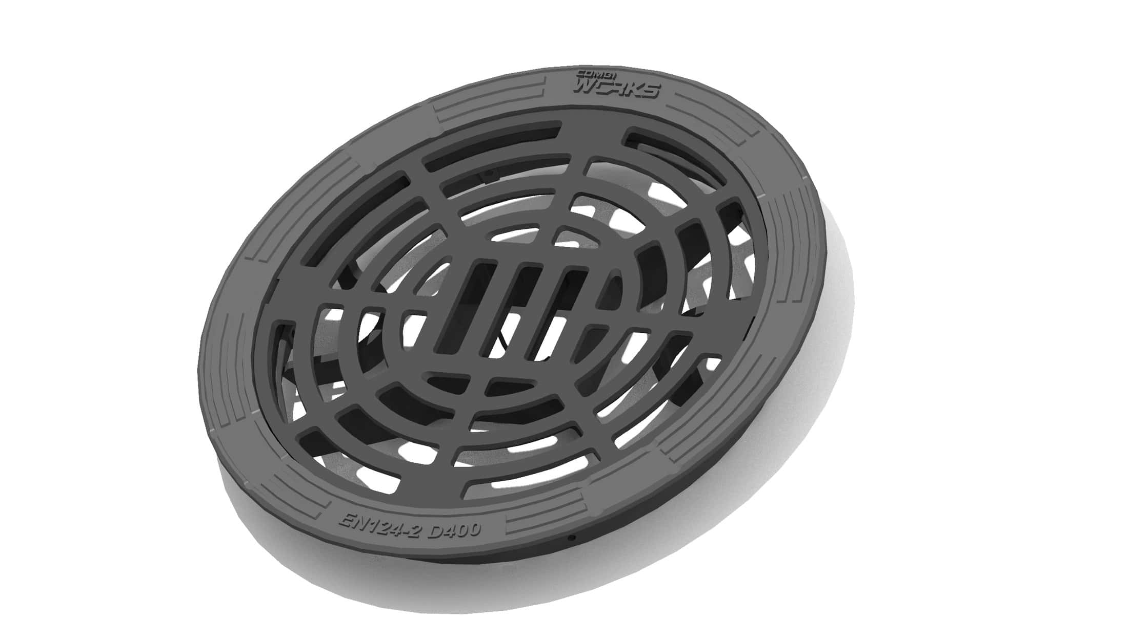 Valurauta kaivonkannet 630 D400 lukittuva kelluva kehys ja sadevesikansi