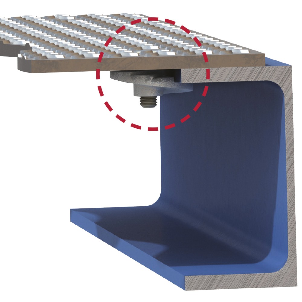 1 - Kyynellevyt ja turkkilevyt Levyn kiinnike Type FF Floorfast