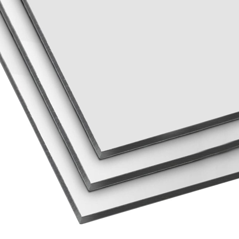 1 - Alumiinikomposiittilevyt Alumiinikomposiittilevy Valkoinen 3050x1500x2.0mm 0.2mm kalvo