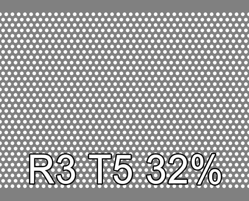 1 - Reikälevy Reikälevy Teräs 1.0x1250x2500mm R3 T5 32% 16kpl