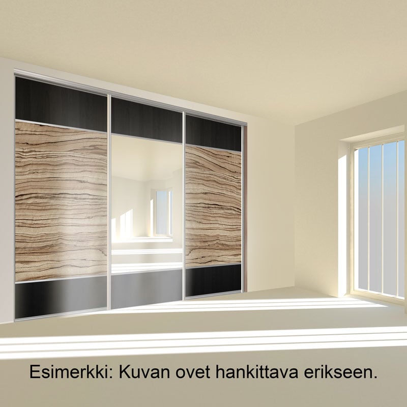 1 - Liukuovet ARES 3 Liukuovijärjestelmä Ruskea 1800mm