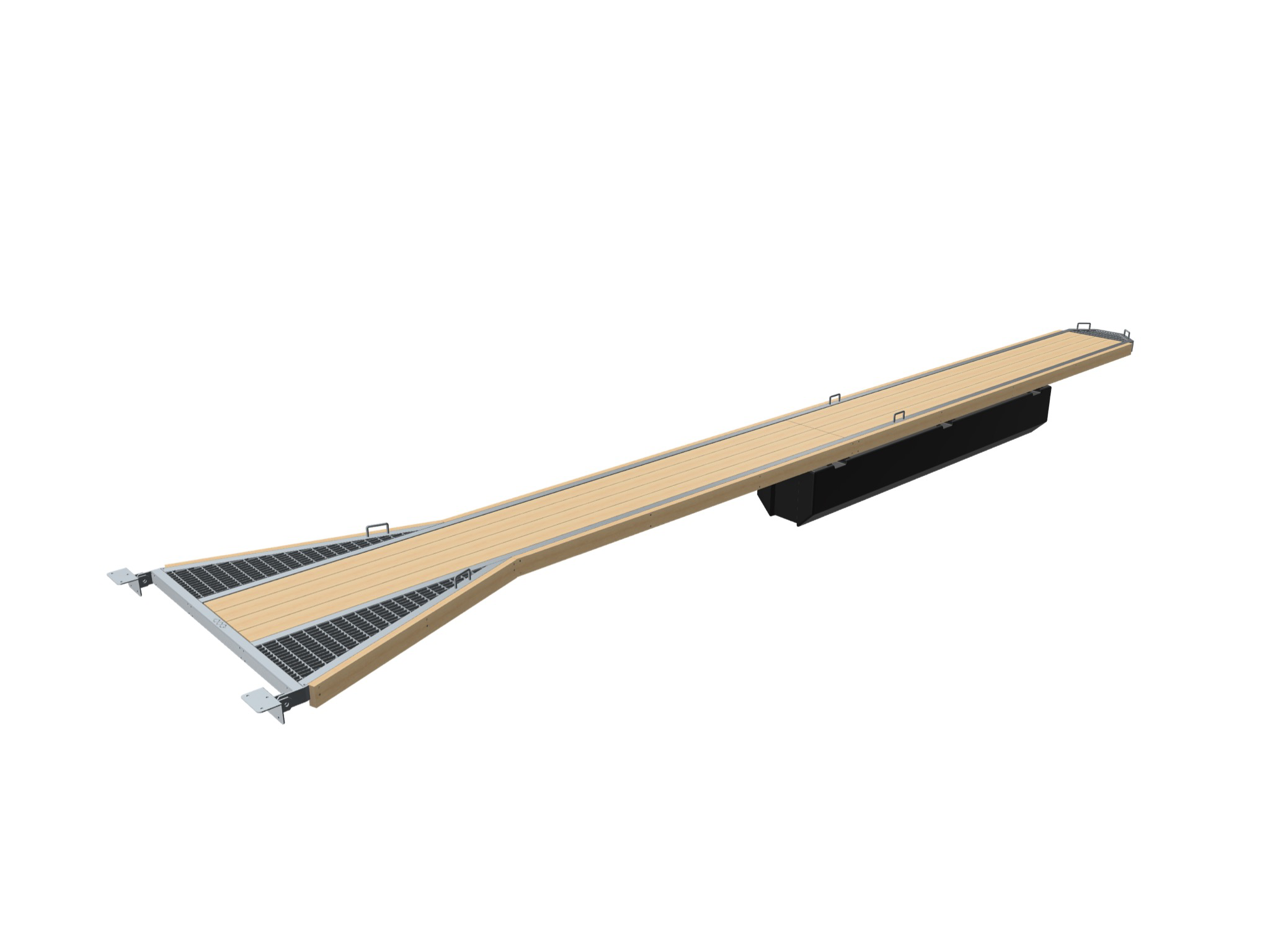 1 - Satamatarvikkeita Mammuttipuomin runko 10m (puukansi- ja törmäyssuojilla)