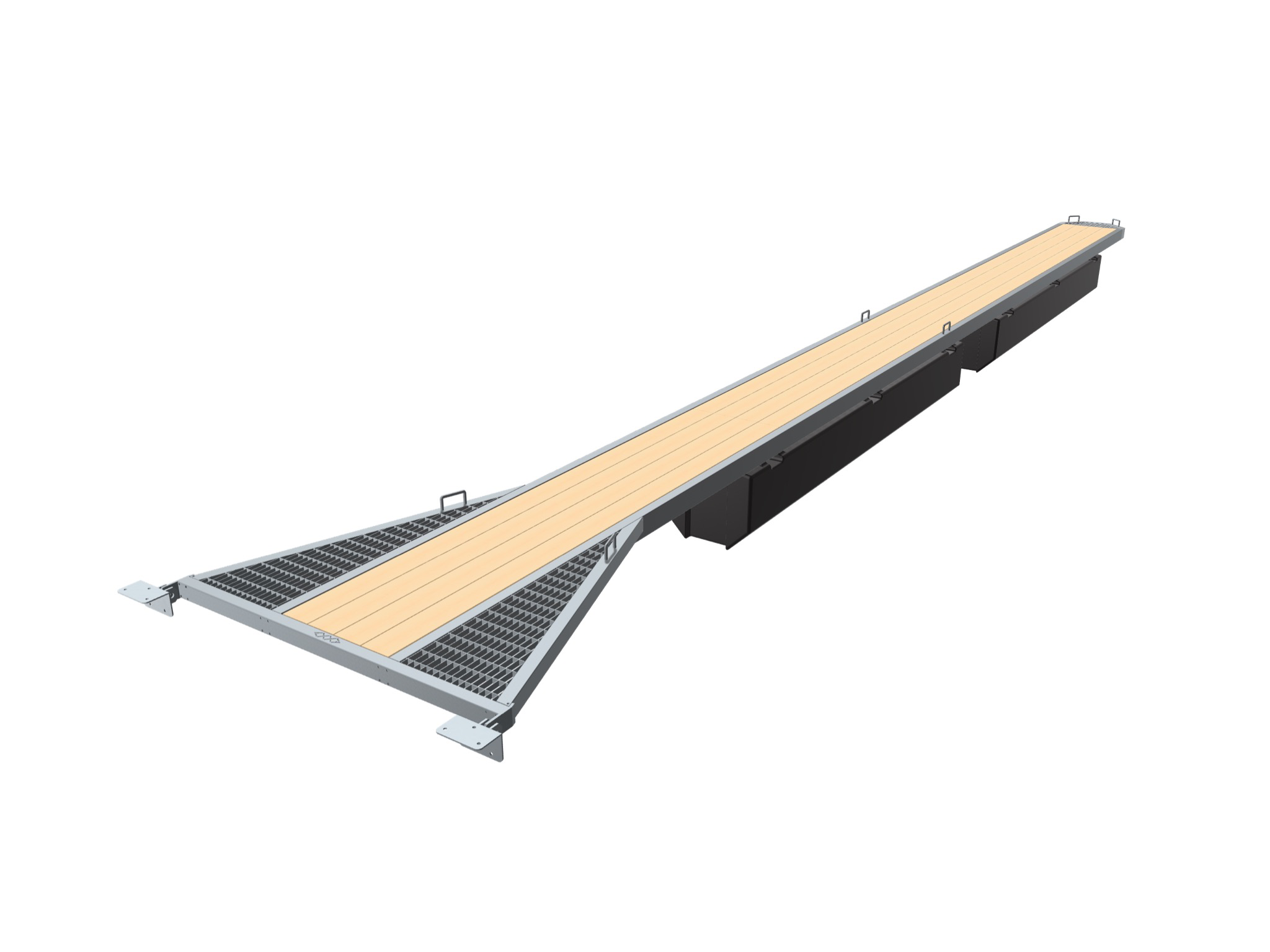 Satamatarvikkeita Mammuttipuomin runko 12m (puukansi- ja törmäyssuojilla)