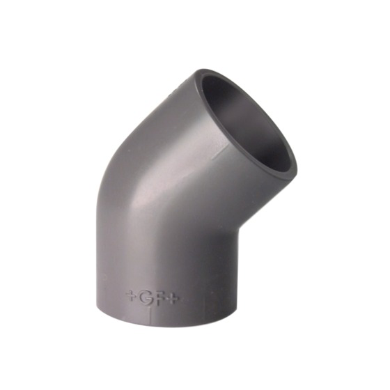 1 - Putkenosat Kulma 45° PVC-U 280mm