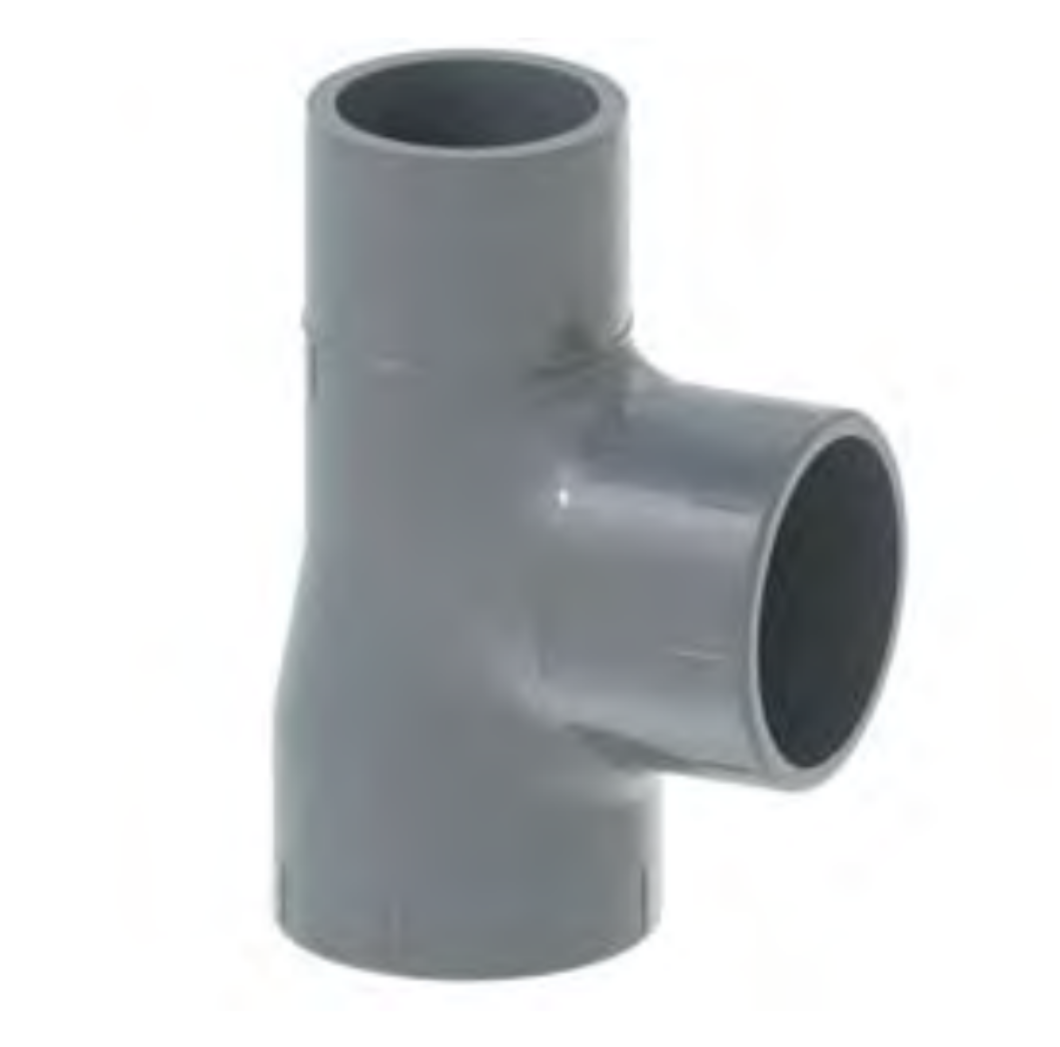 1 - Putkenosat T-yhde 90° PRO-FIT yhtäsuuri PVC-U 50x40mm