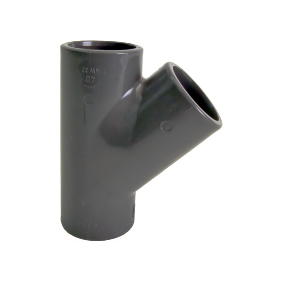 Putkenosat T-yhde 45° PVC-U 63mm