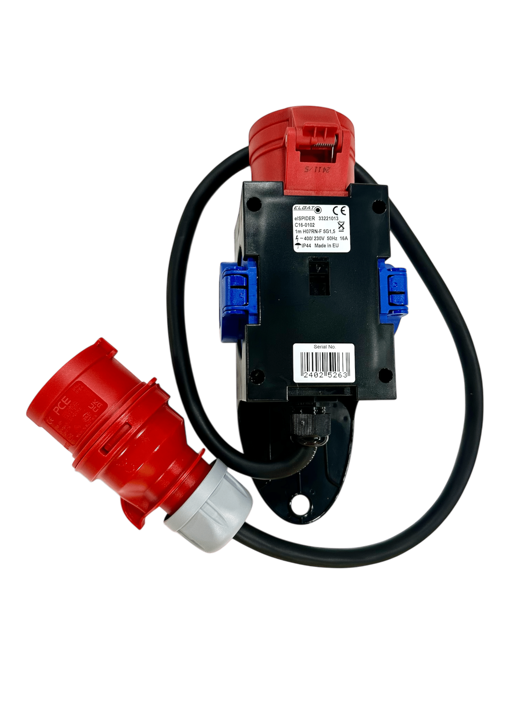 Työkalut Haaroitin 16A liitosjohdolla 1x16A/400V + 2x230V (Toimitus veloituksetta)