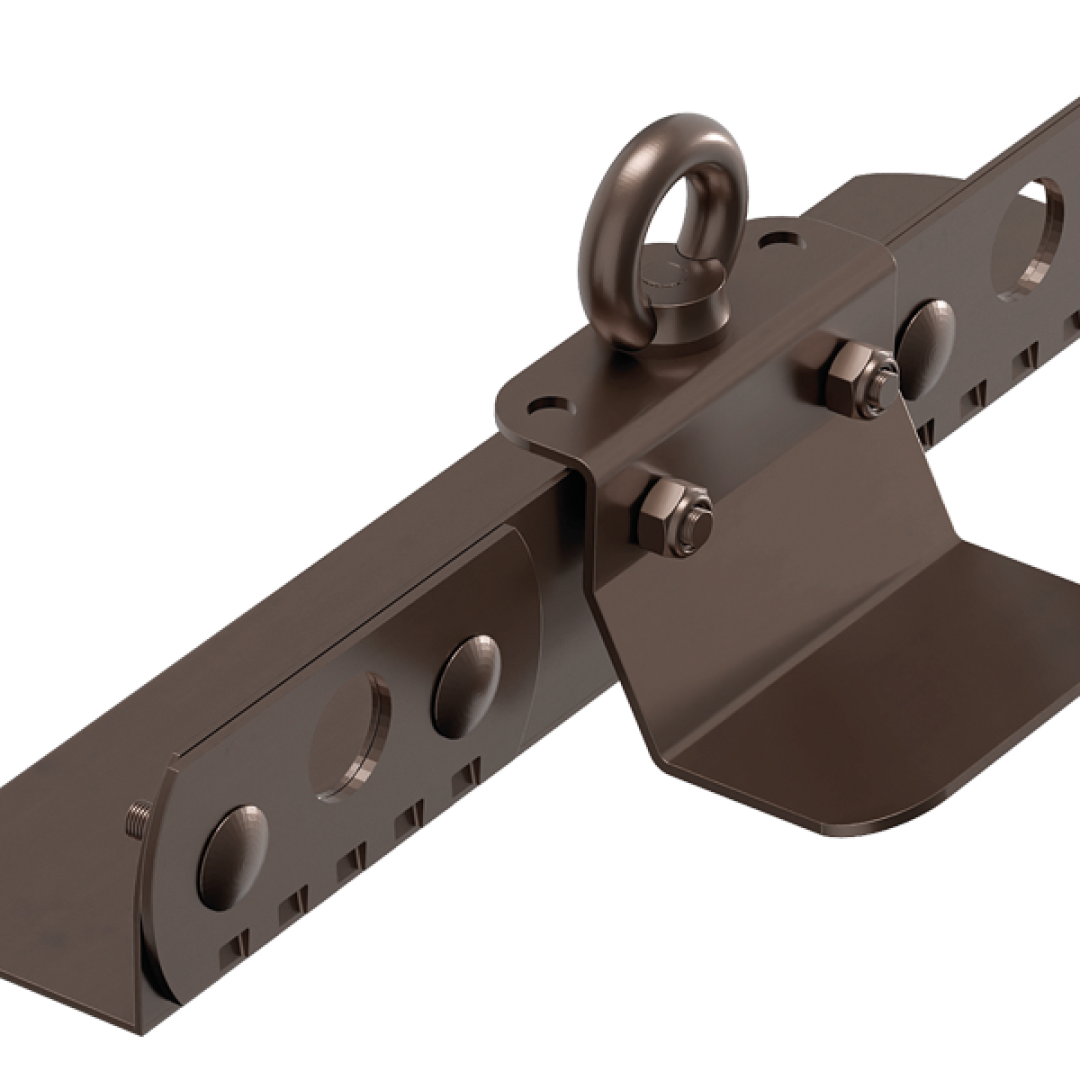 1 - Kattoturva RUUVITON PERUS ANKKUROINTIPISTE KONESAUMAKATOLLE RST Ruskea