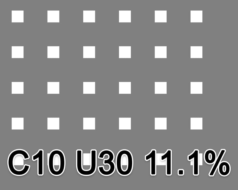 1 - Teräs reikälevyt Teräs 1x1000x2000mm C10 U30 11.1%