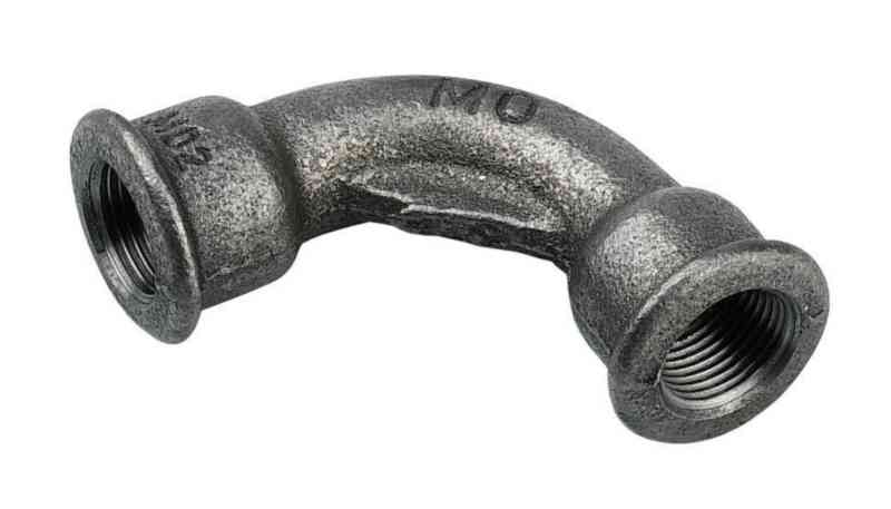 1 - Putkenosat Käyrä sisäkierre R 3/8 (DN10) musta 90 astetta