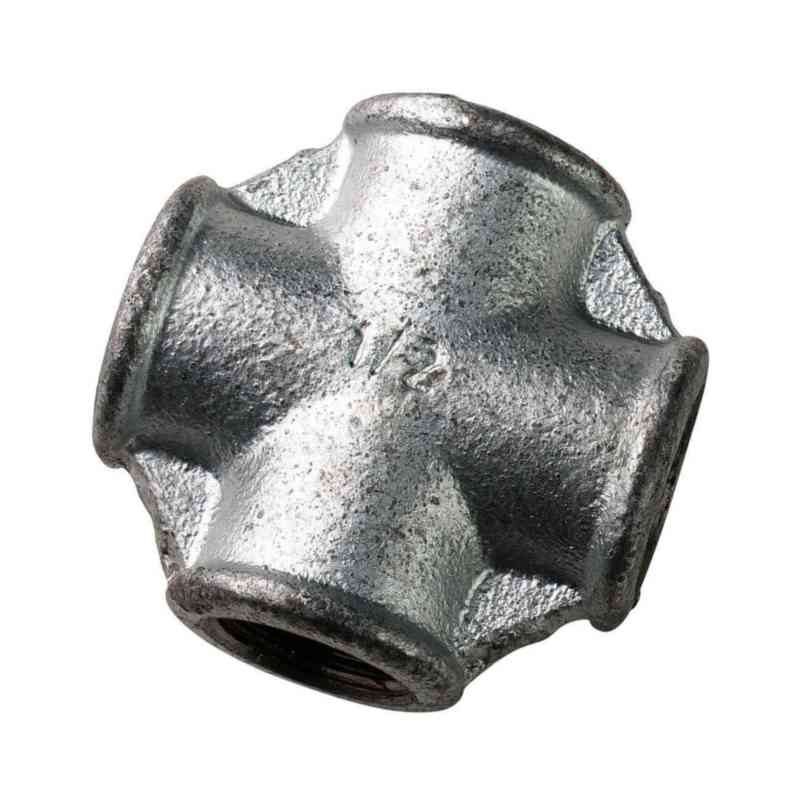 1 - Putkenosat Ristihaara kierreliitos, sinkitty R 2 (DN50)